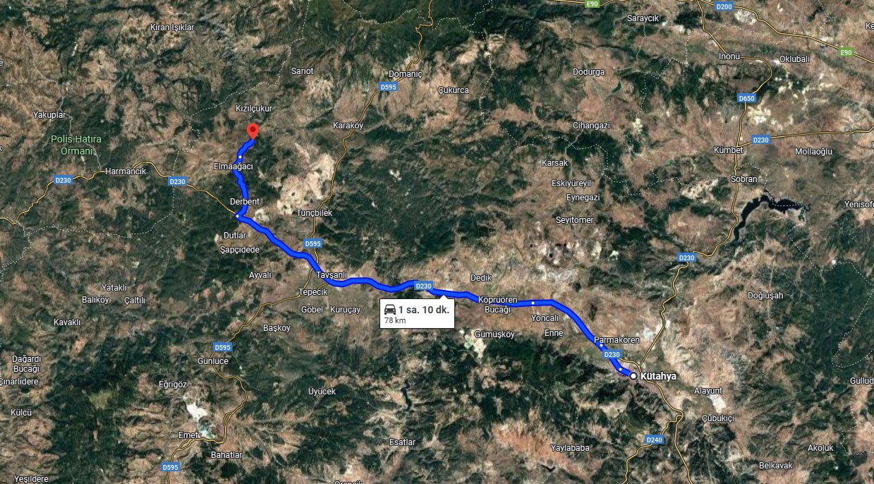 KÜTAHYA TAVŞANLI ELMAAĞACI KÖYÜNDE 5.422 M² TARLA SATILIKTIR. - KÜTAHYA TAVŞANLI fotoğraf 5